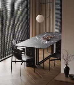 full body sintered stone dinning table in bjs