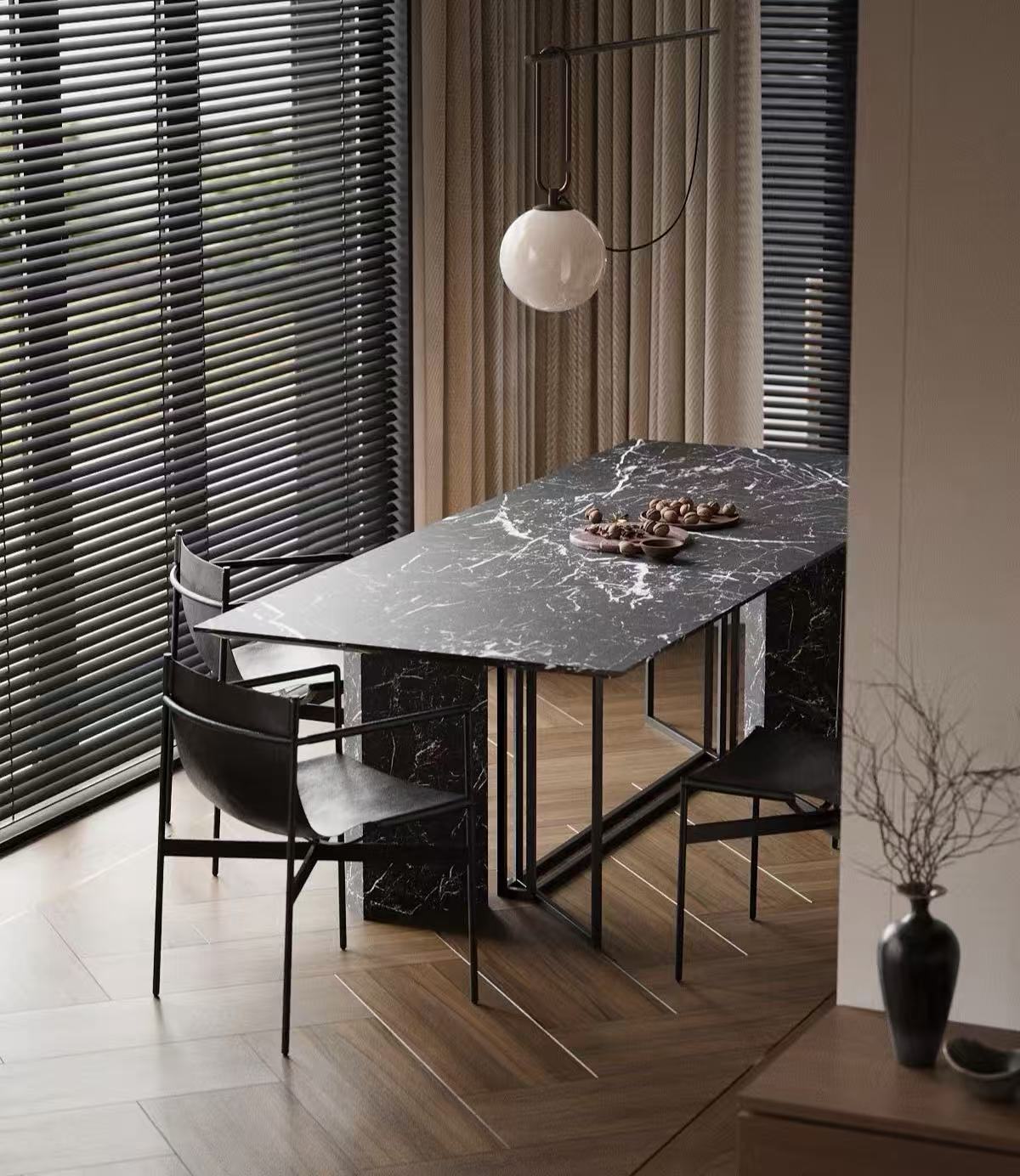 full body sintered stone dinning table in bjs