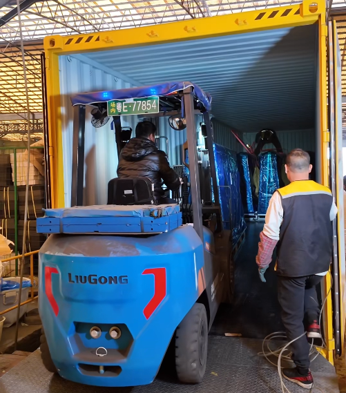 forklift handling of sintered stone