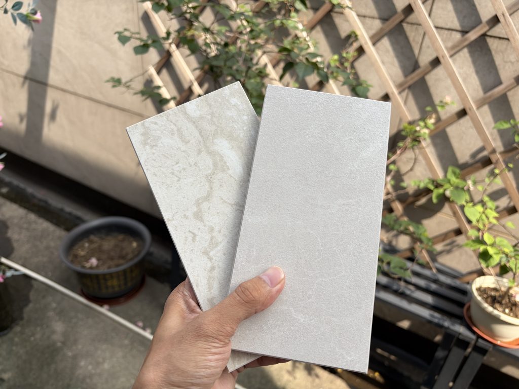sintered stone vs tile from the surface look
