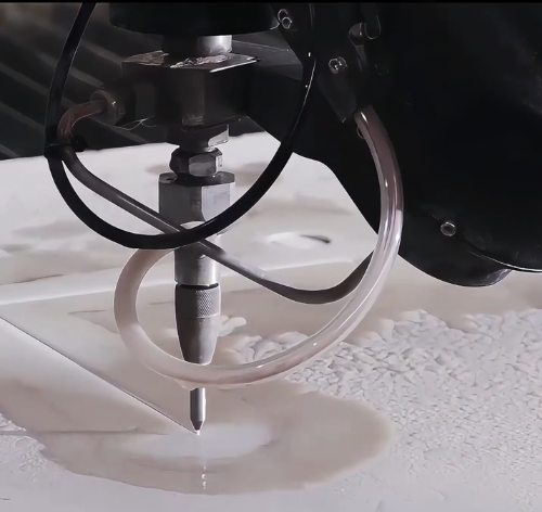 How to cut sintered stone slab with professional cutting machine